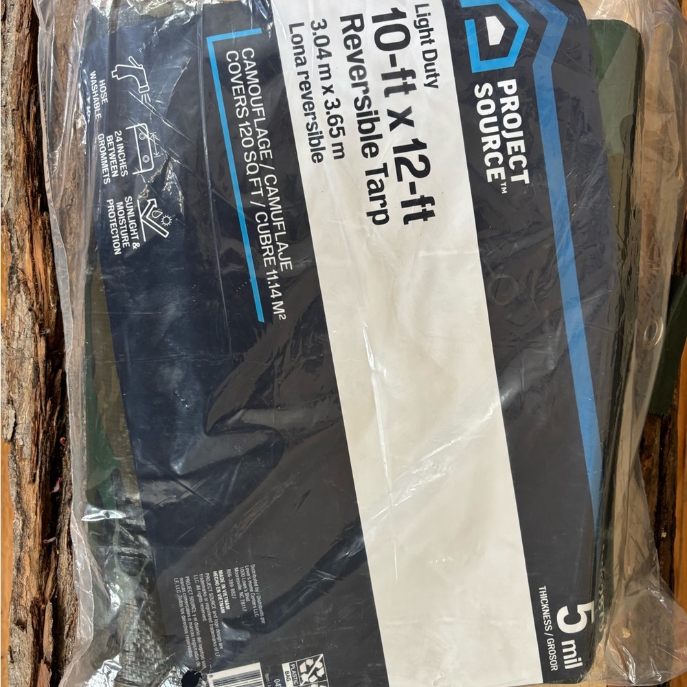 Project Source 10-ft x 12-ft Reversible Camouflage Tarp